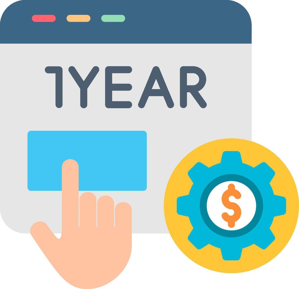 Subscription Business Model Flat Icon vector