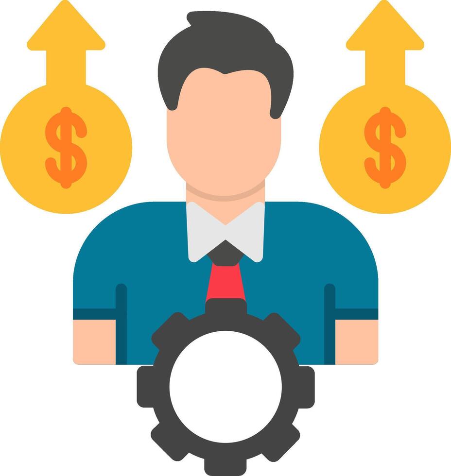 Professional Development Flat Icon vector