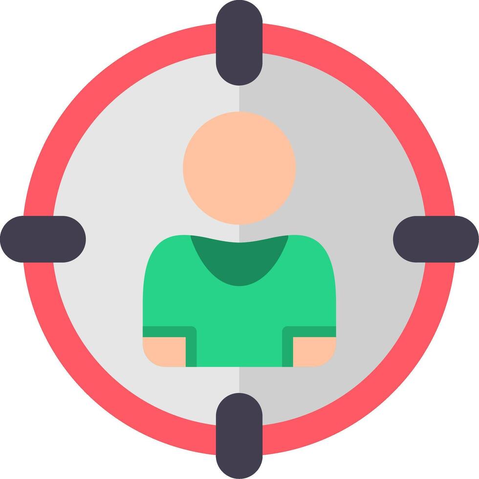 Target Flat Icon vector
