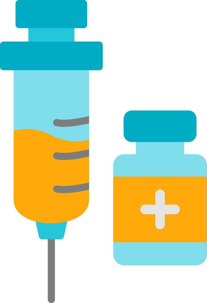 Vaccine Flat Icon vector