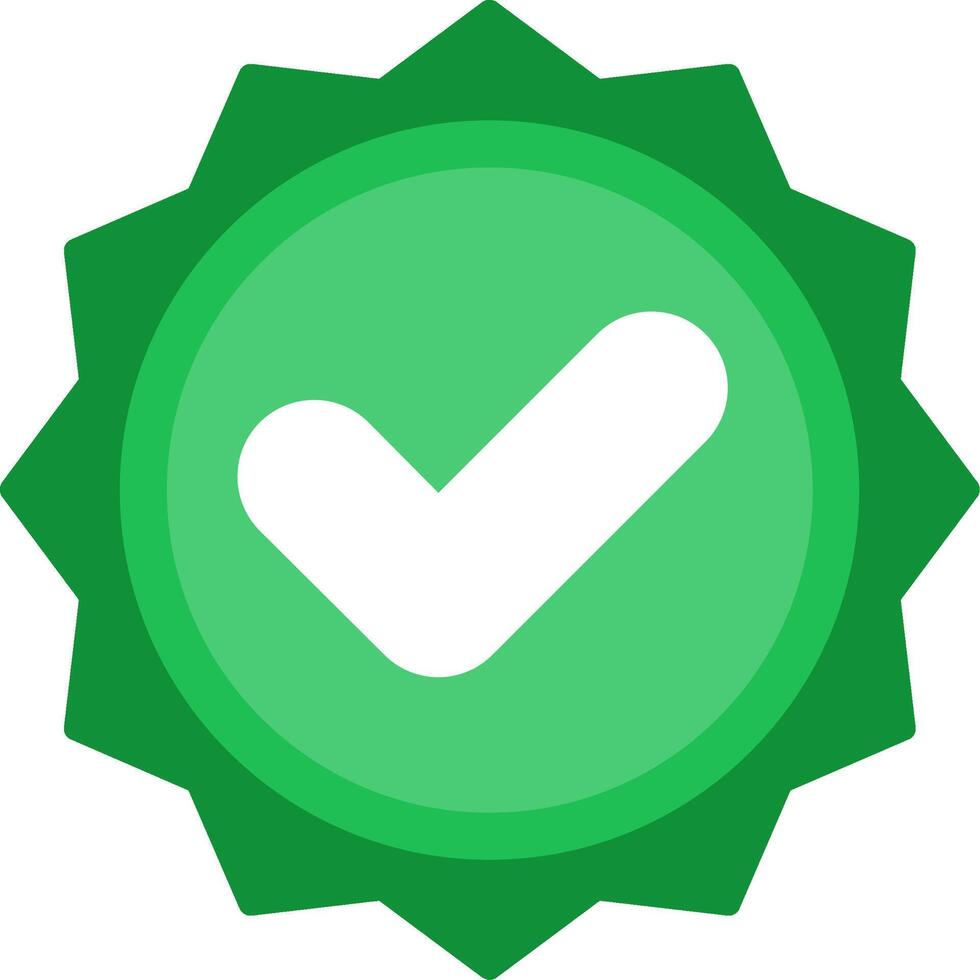 Approved Flat Icon vector