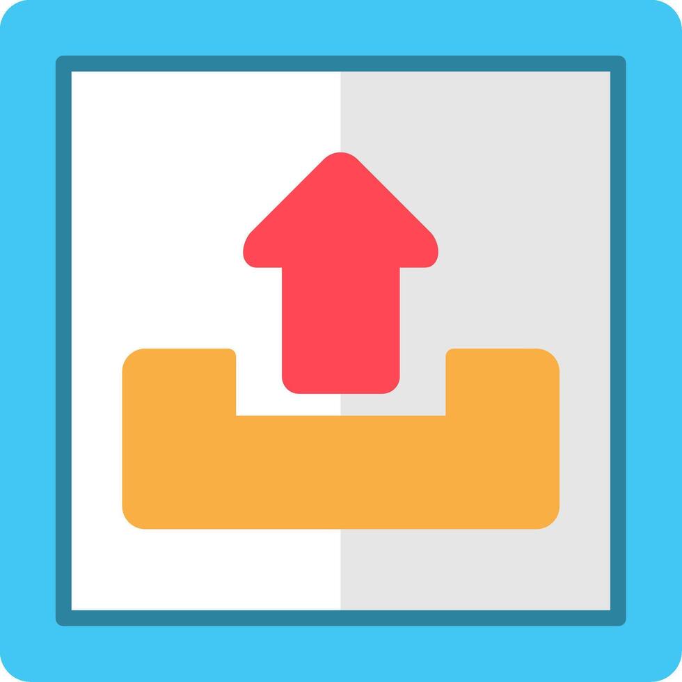 Arrow Up Flat Icon vector