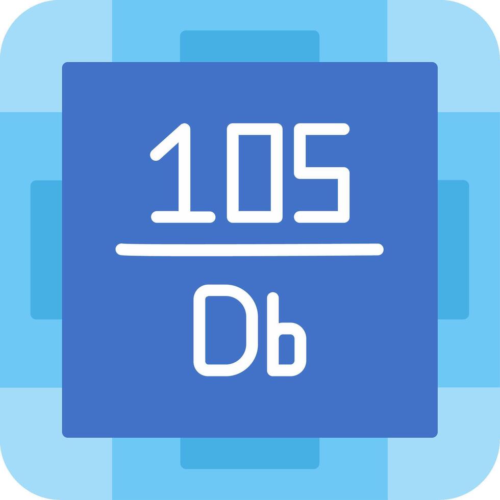 Dubnium Flat Icon vector