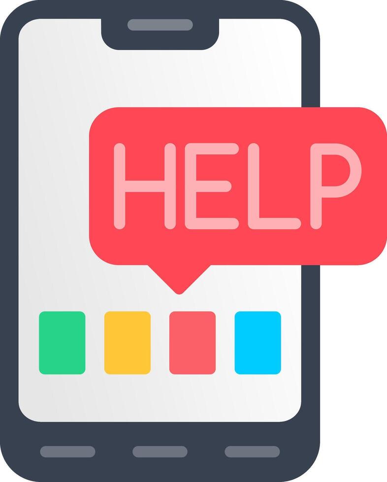 Help Flat Icon vector
