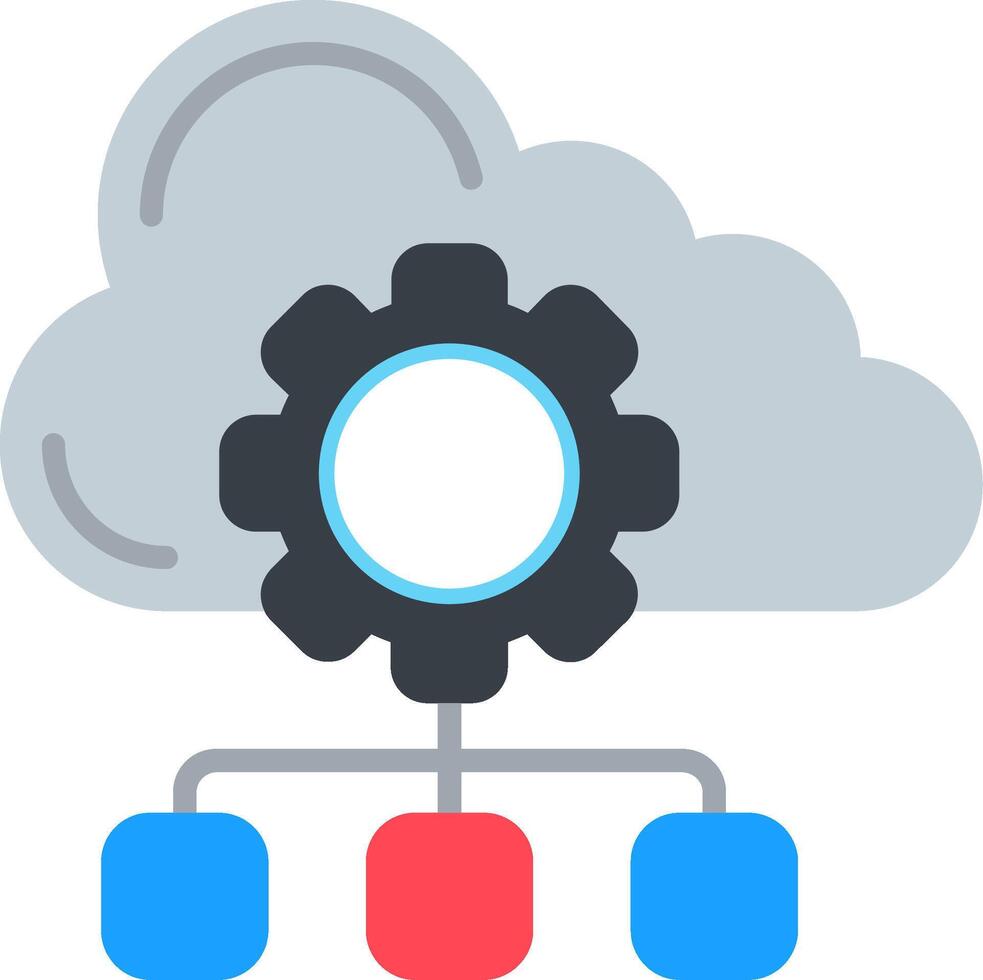Hosting Flat Icon vector