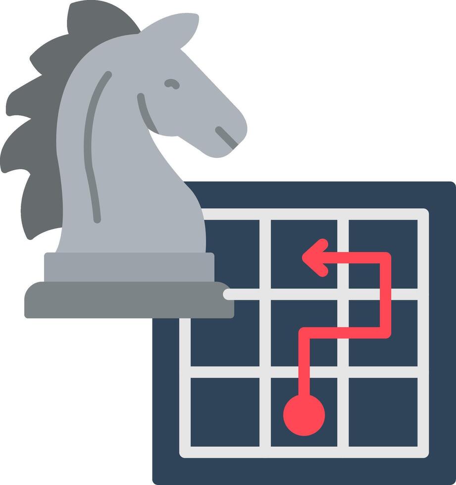 Knight Flat Icon vector
