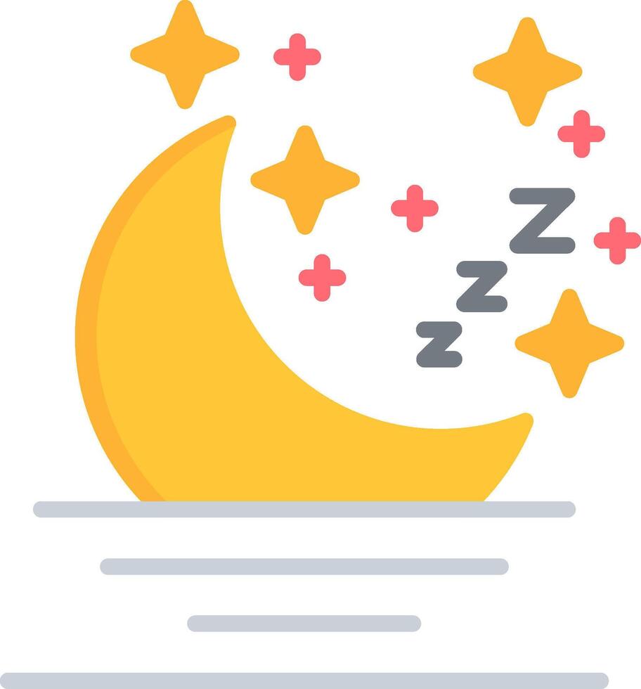 Moon Flat Icon vector