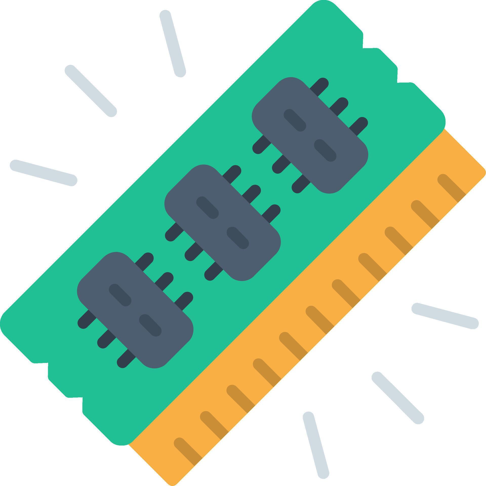 Random Access Memory Flat Icon 53931813 Vector Art at Vecteezy
