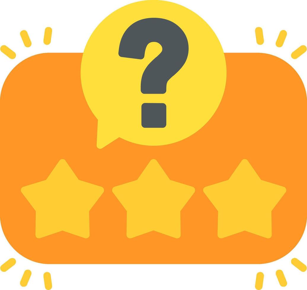 Rating Flat Icon vector