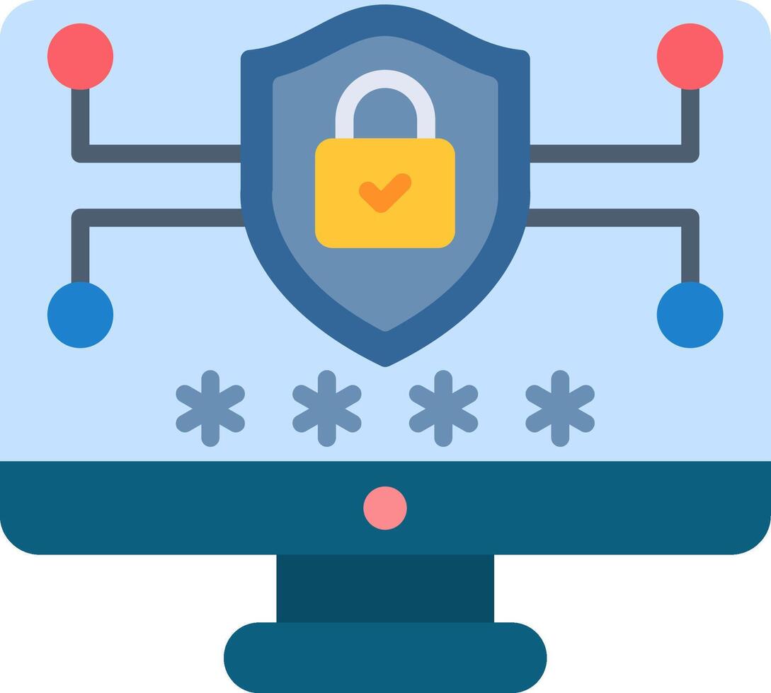 Security Flat Icon vector