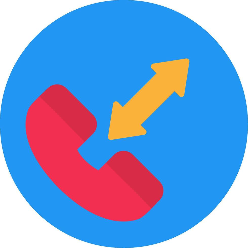 Telephone Call Flat Icon vector