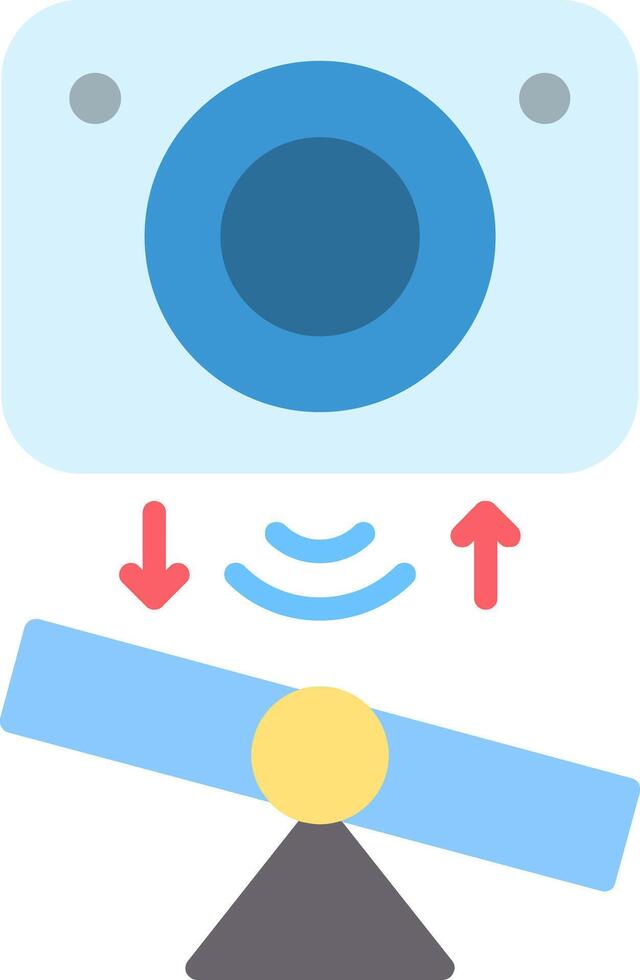 Tilt Sensor Flat Icon vector