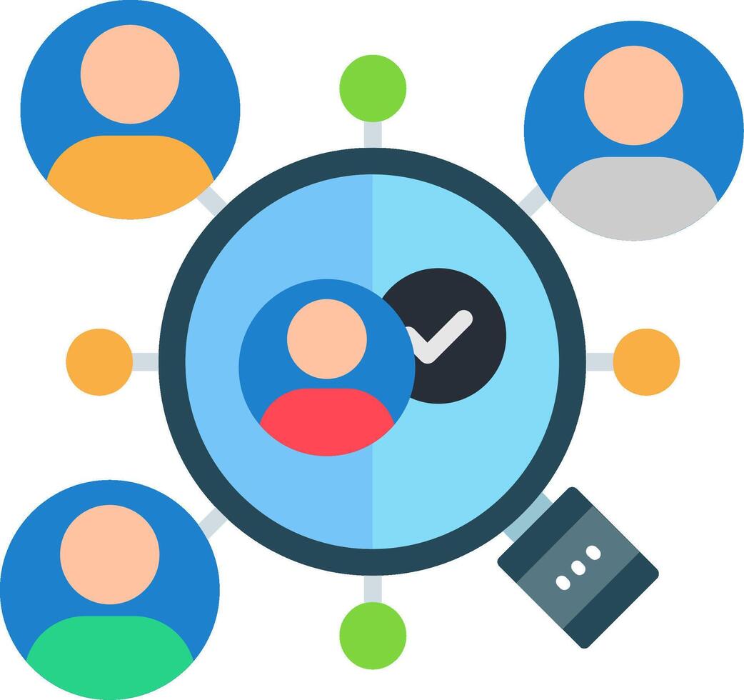 Recruitment Flat Icon vector