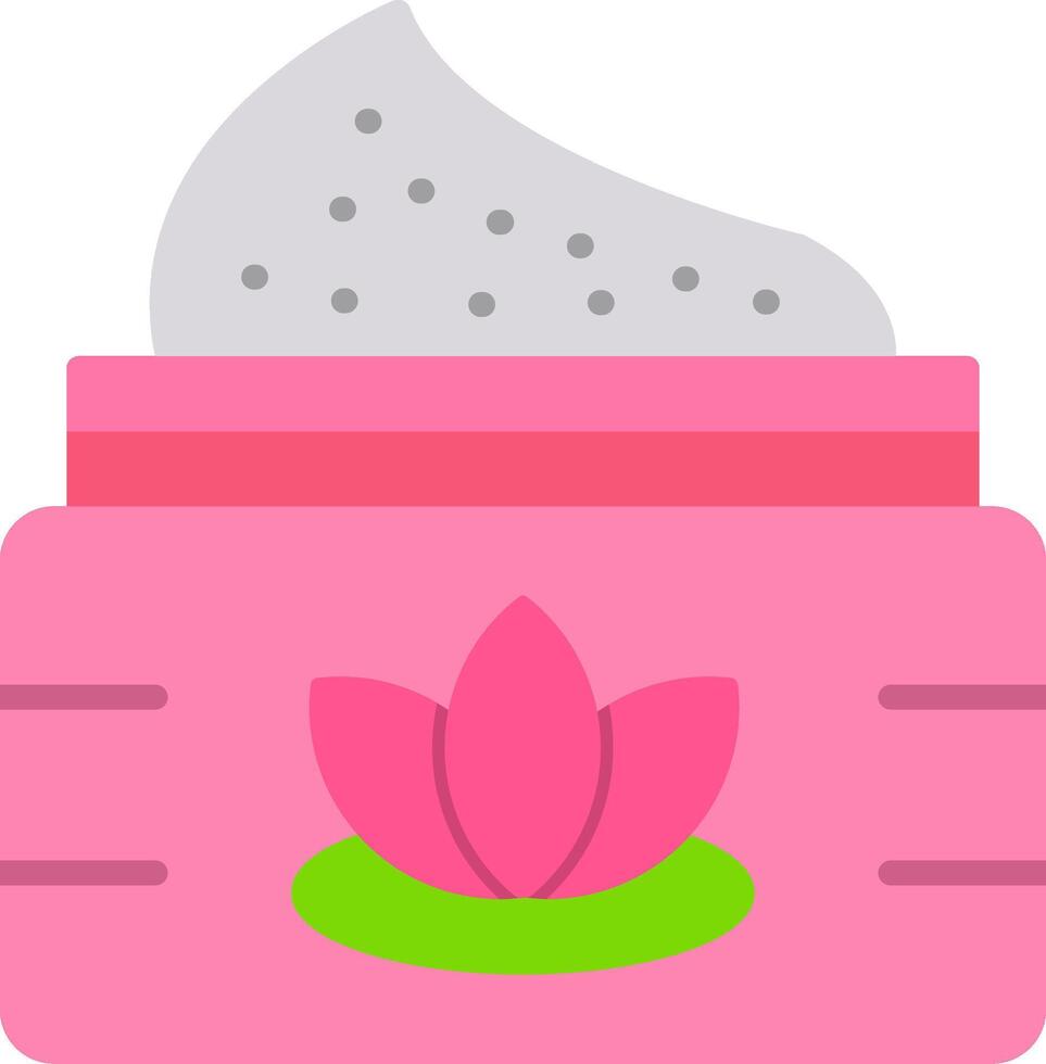Body Scrub Flat Icon vector