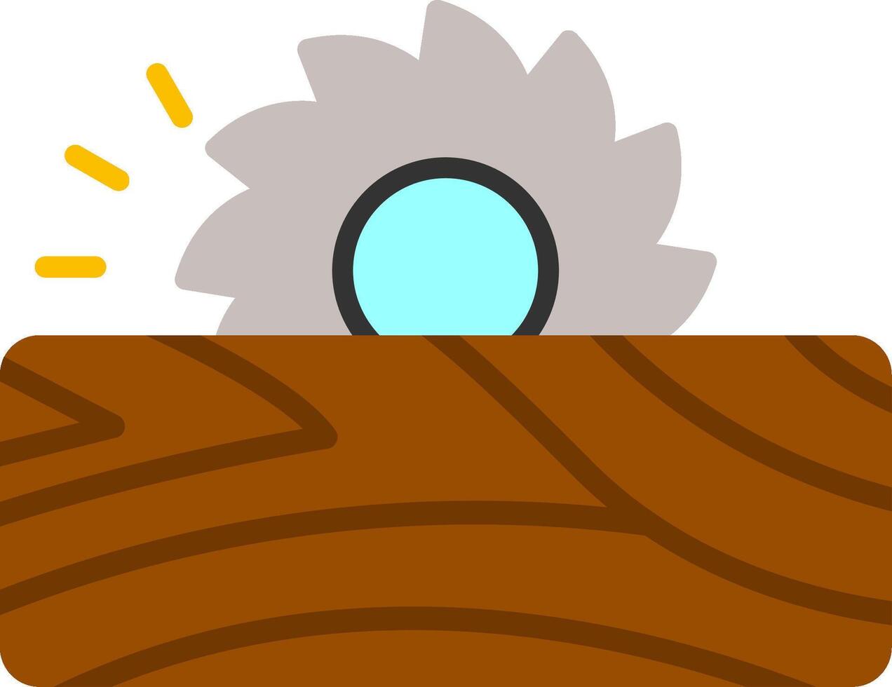 Circular Saw Flat Icon vector
