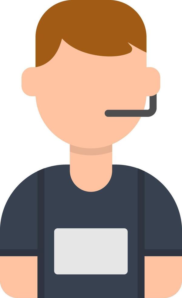 Commentator Flat Icon vector