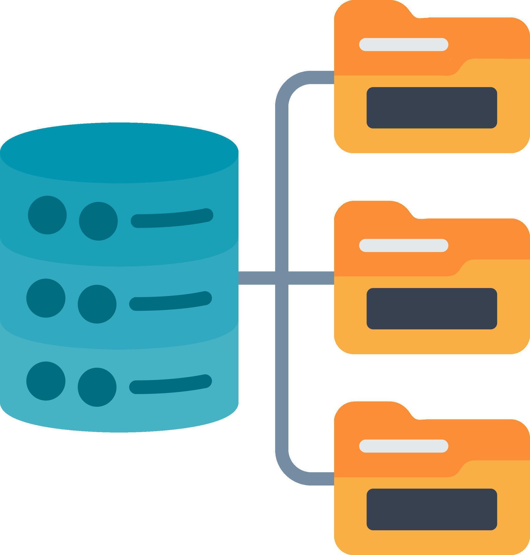 Database Flat Icon 53931906 Vector Art at Vecteezy