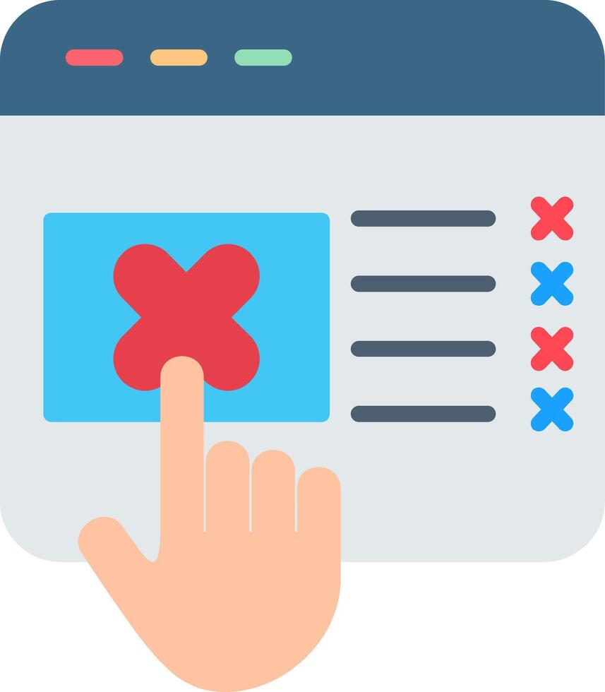 Cancel Flat Icon vector