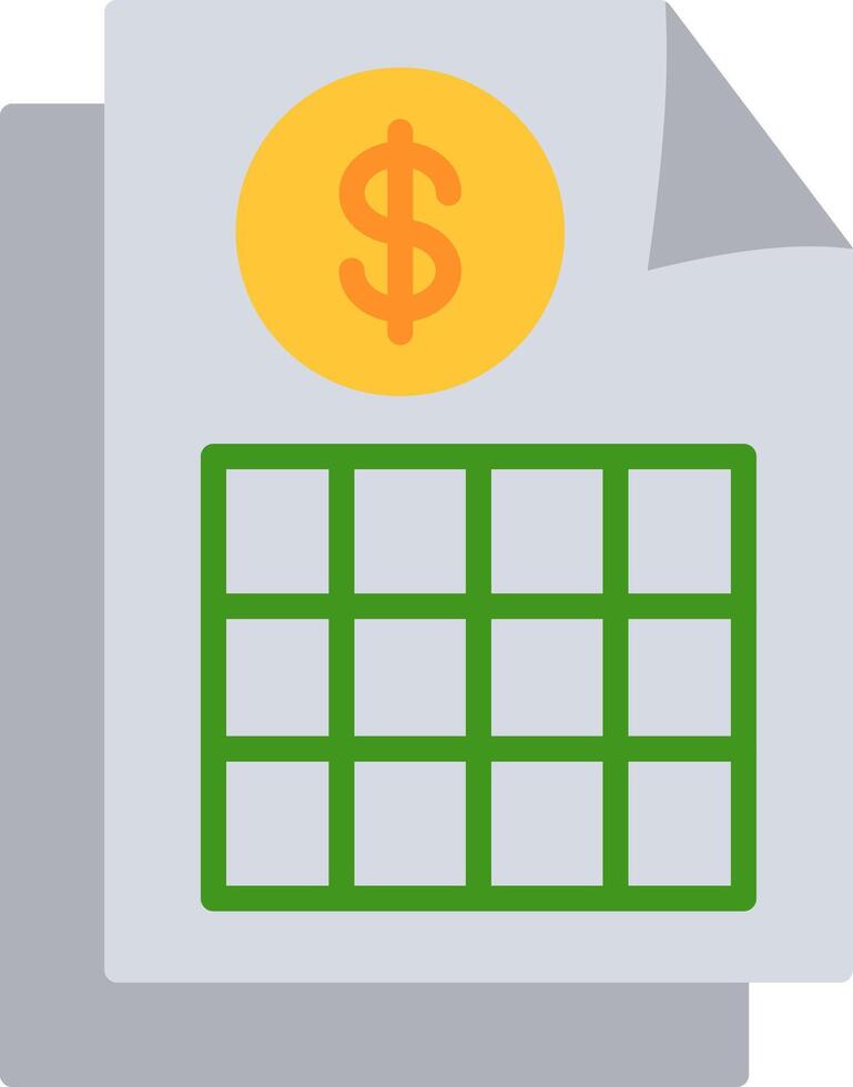 Document Flat Icon vector