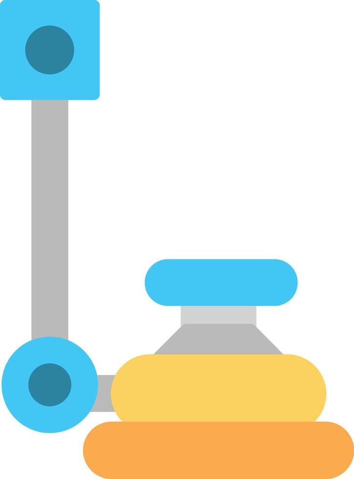 Floor Polisher Flat Icon vector