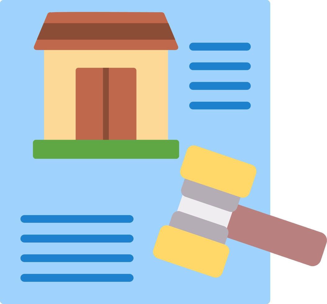 Law Flat Icon vector