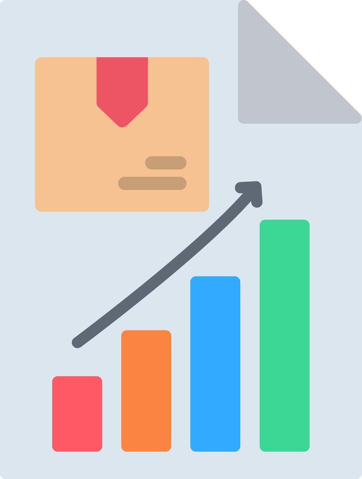 Report Flat Icon vector