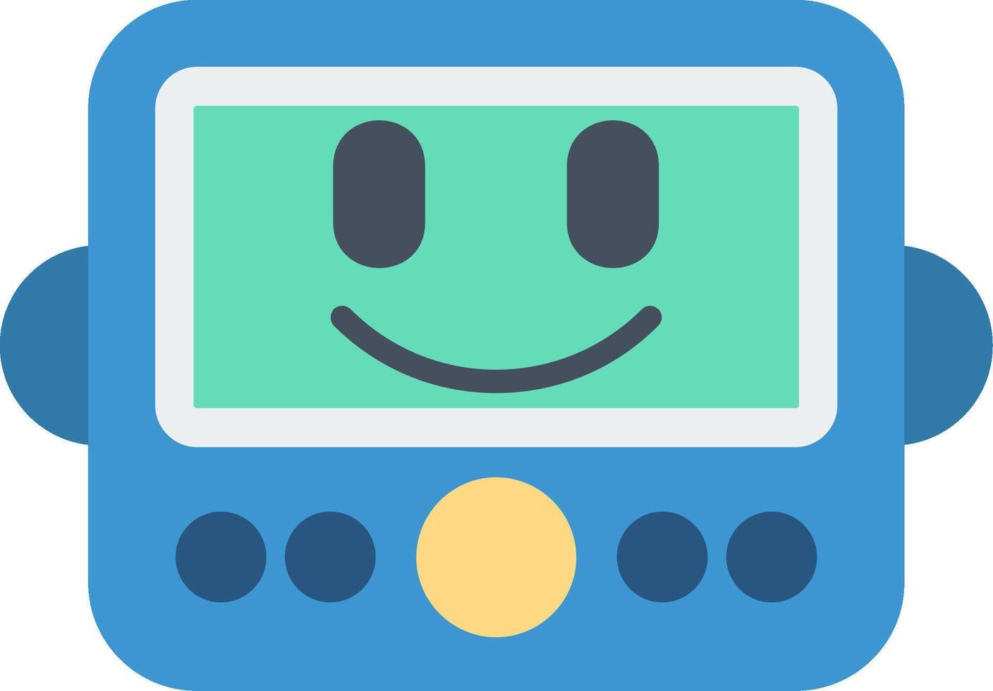Robot Flat Icon vector
