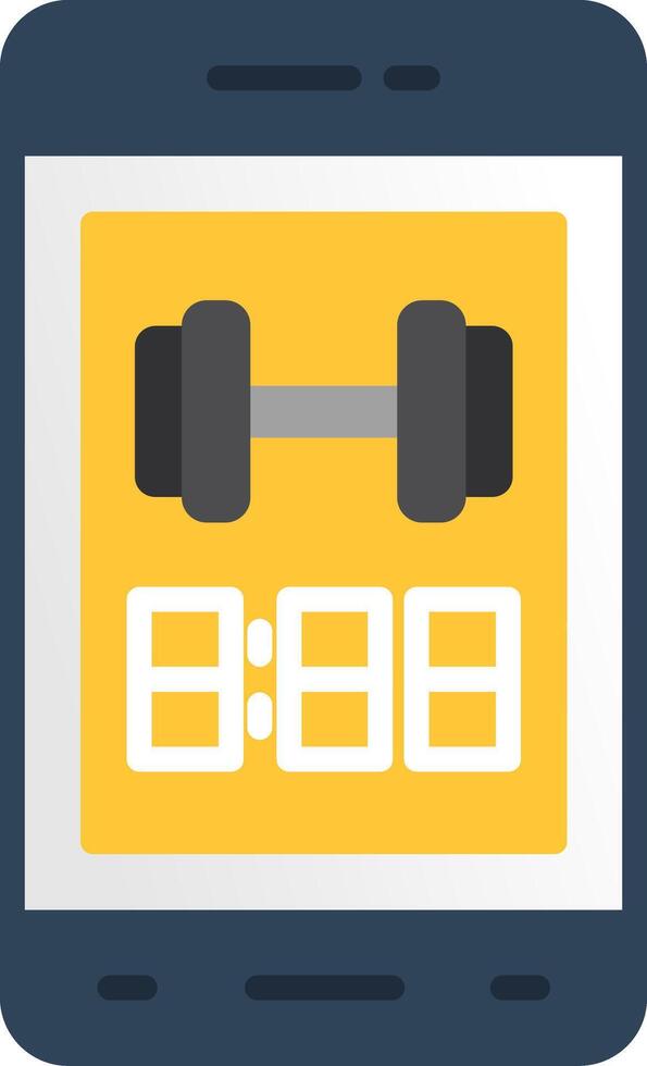 Mobile App Flat Icon vector