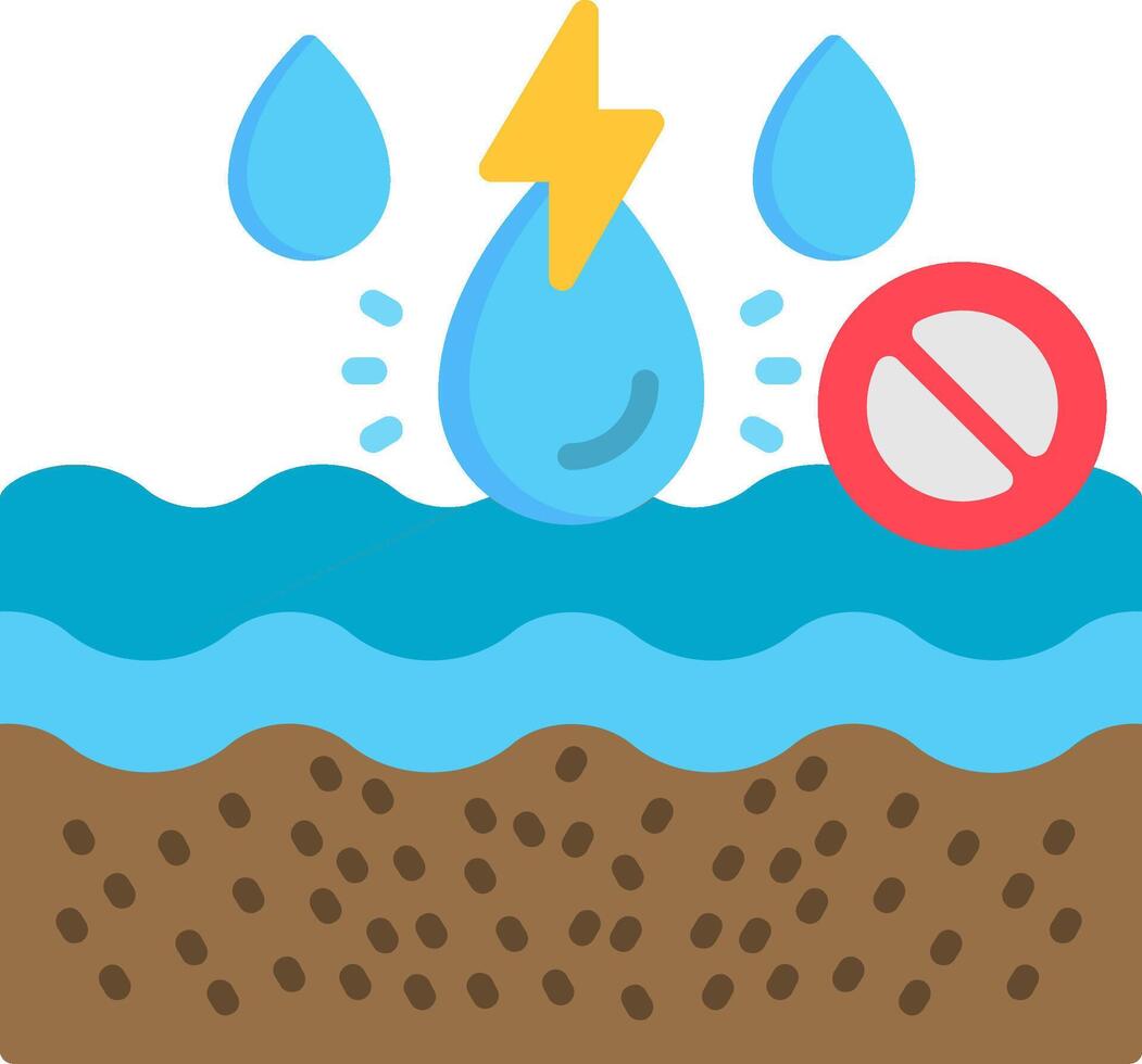 Aquifer Flat Icon vector