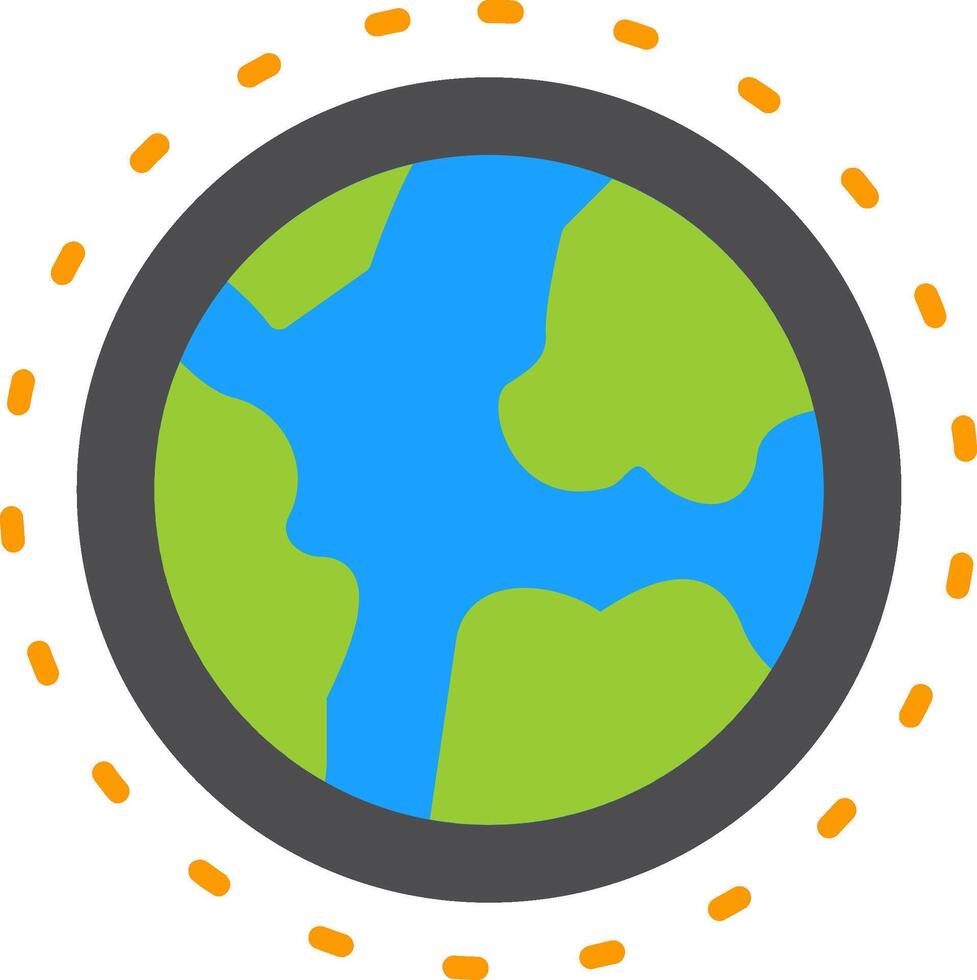 Earth Flat Icon vector