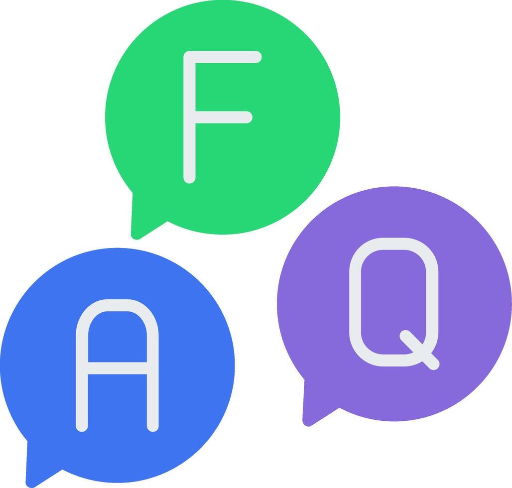 Faq Flat Icon vector