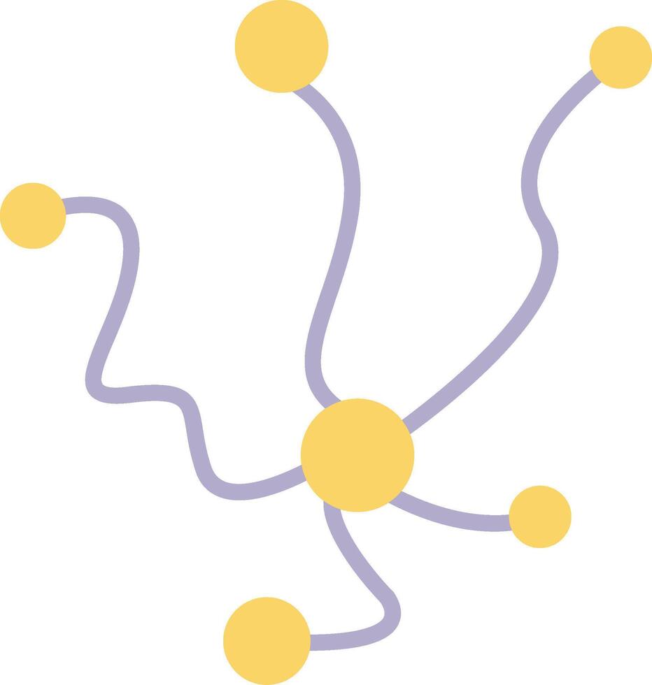 Neuron Flat Icon vector