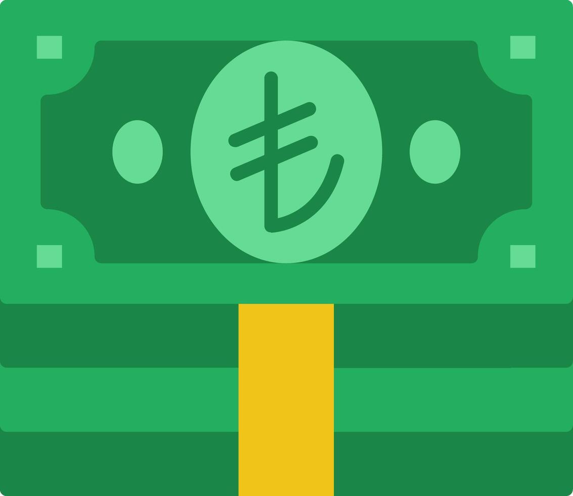 Lira Flat Icon vector