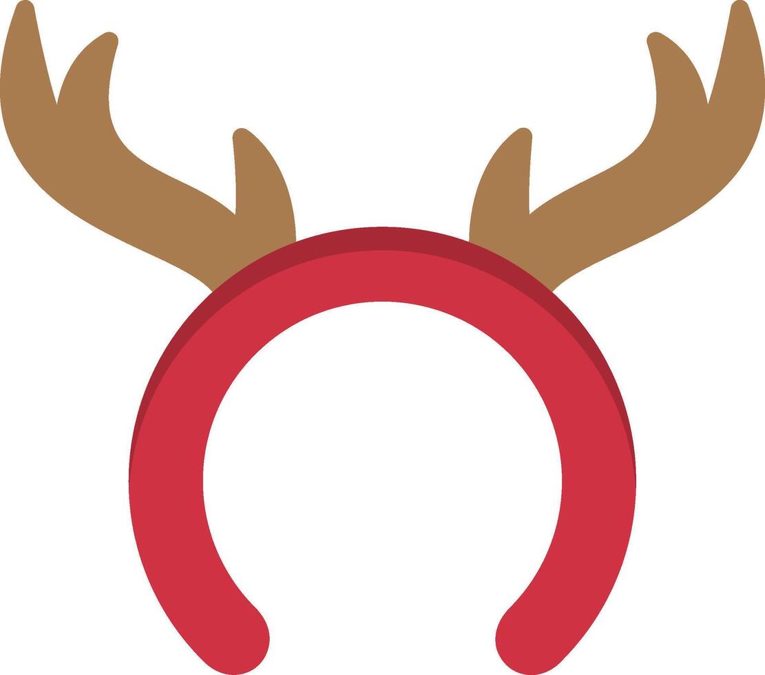 Reindeer Antlers Flat Icon vector