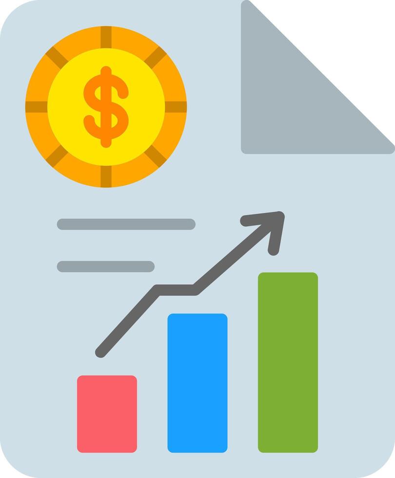Report Flat Icon vector