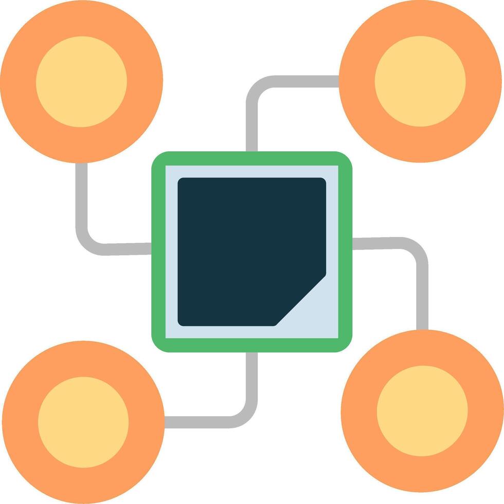 Technology Flat Icon vector