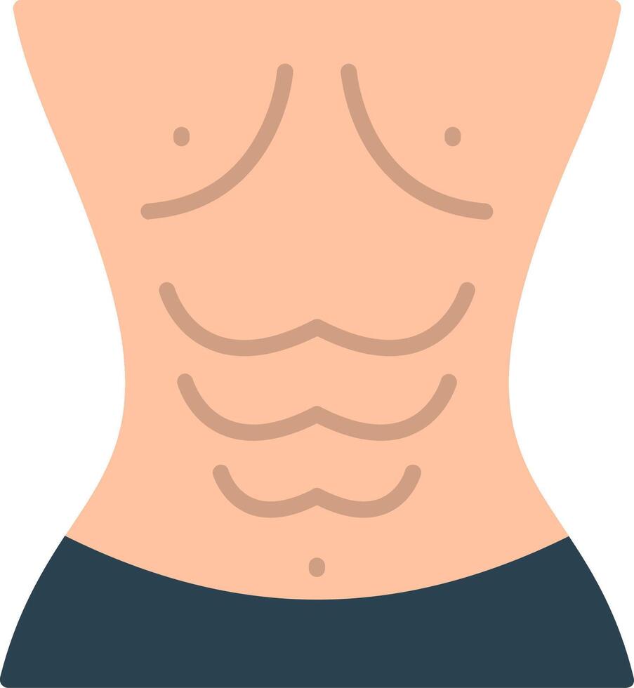Abs Flat Icon vector
