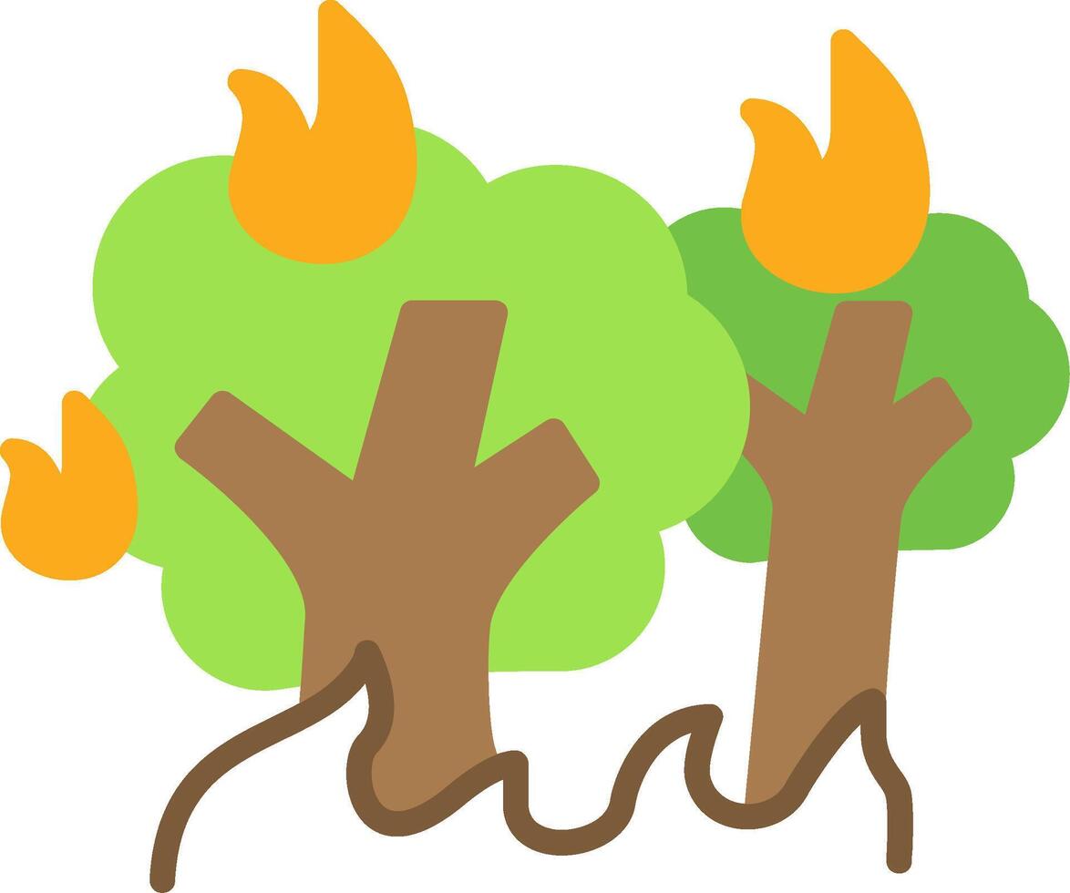 Wildfire Flat Icon vector