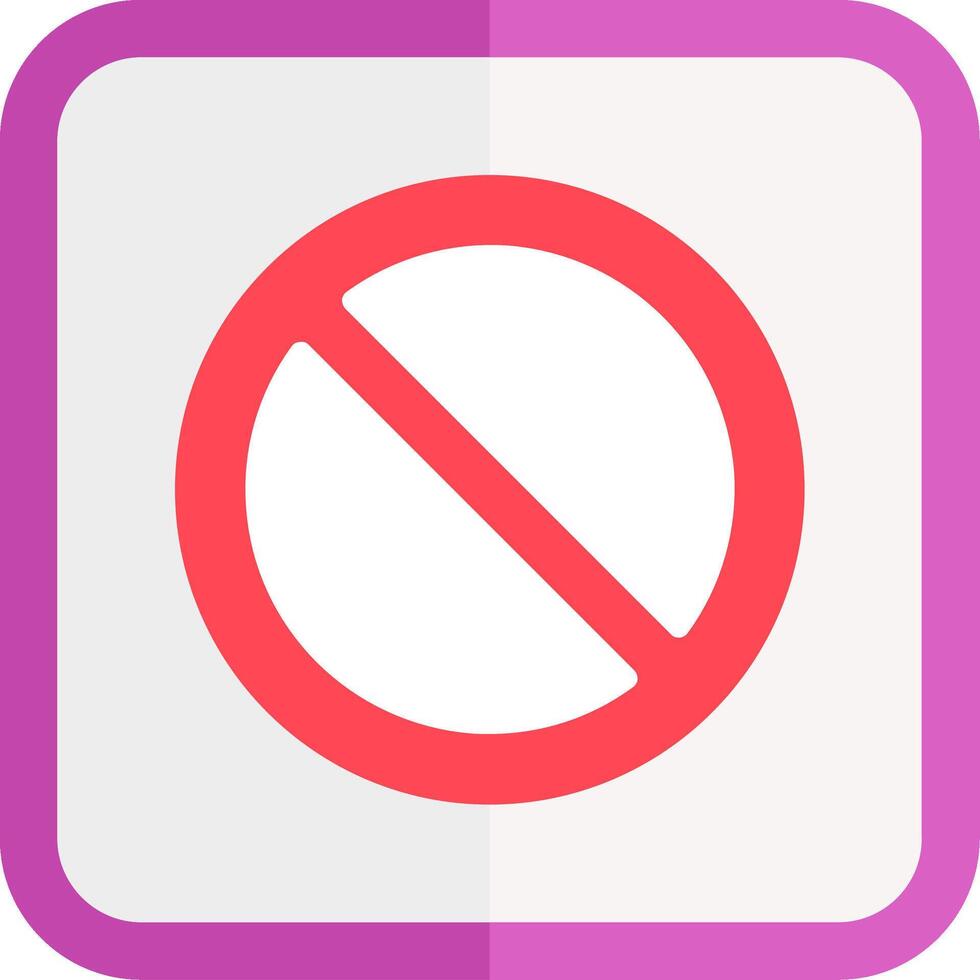 Blocked Flat Icon 53932203 Vector Art at Vecteezy