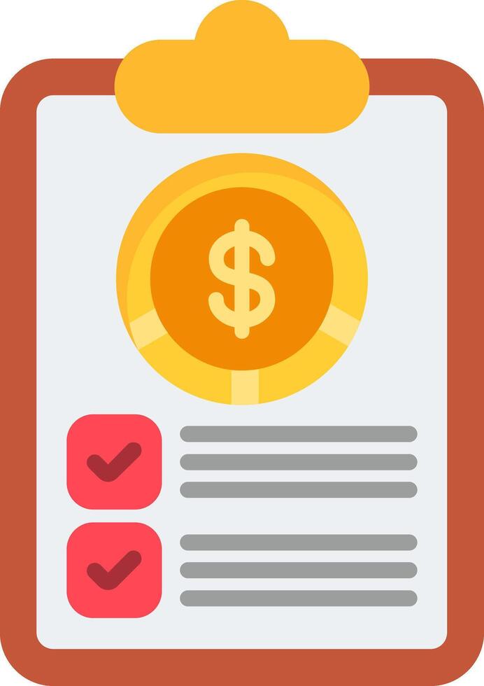 Clipboard Flat Icon vector