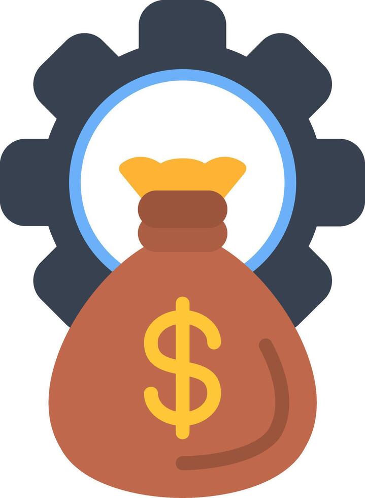 Asset Management Flat Icon vector