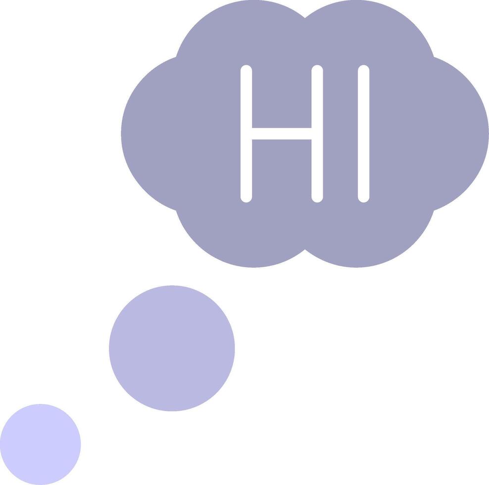 Hi Flat Icon vector
