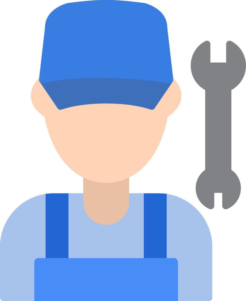 Mechanic Flat Icon vector