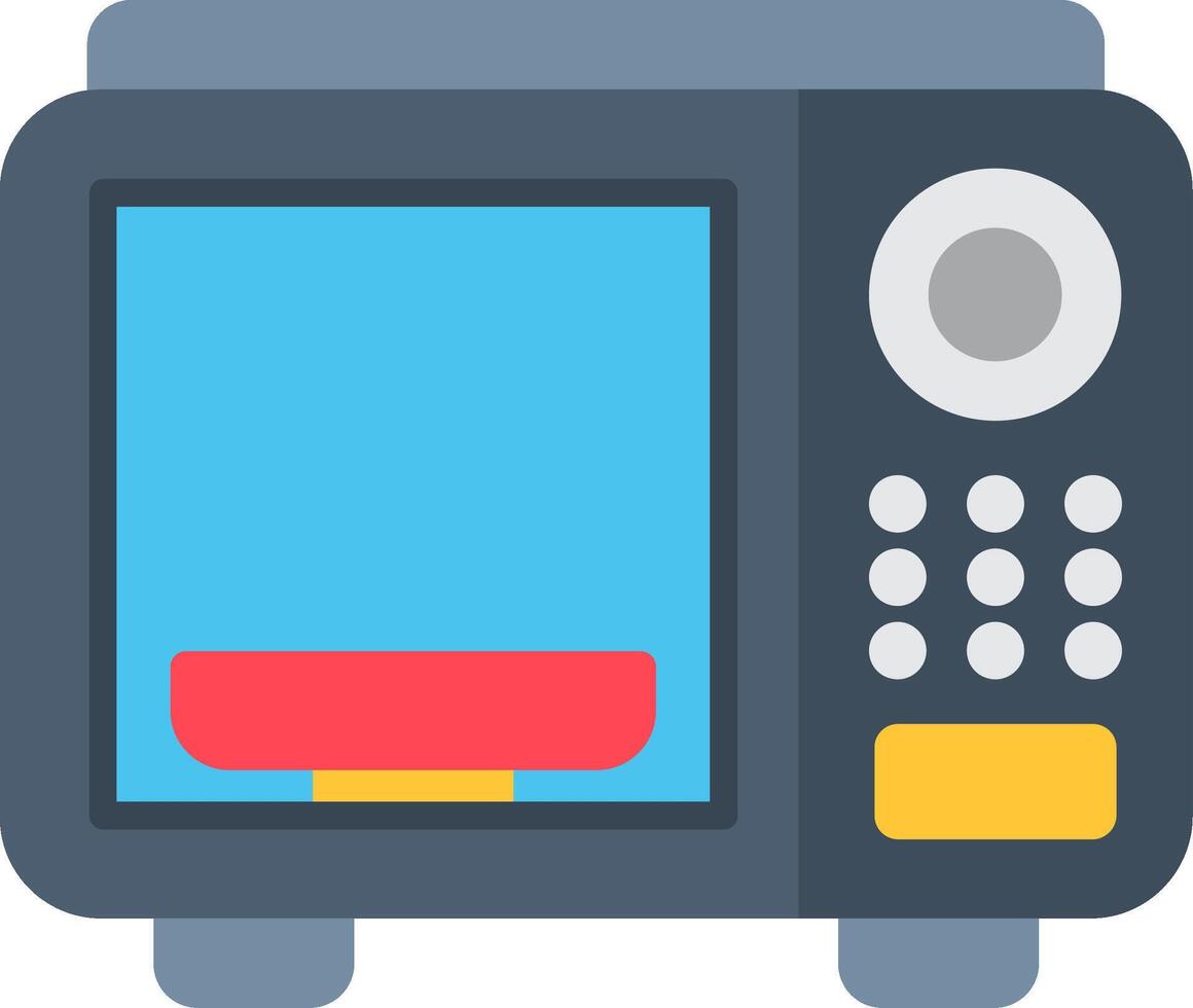 Microwave Safe Flat Icon vector