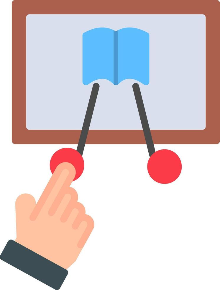 Interactive Flat Icon vector