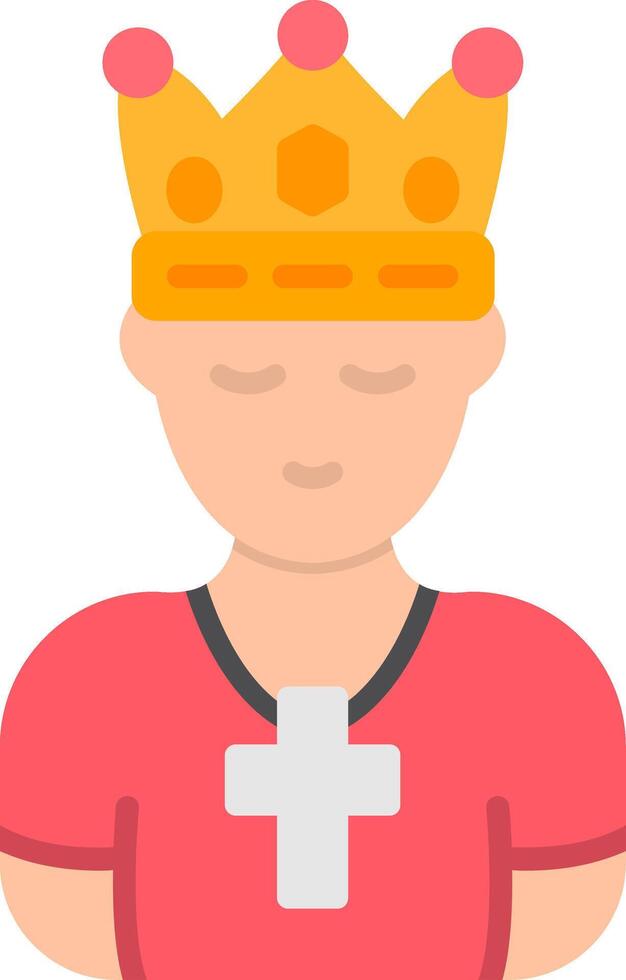 King Flat Icon vector