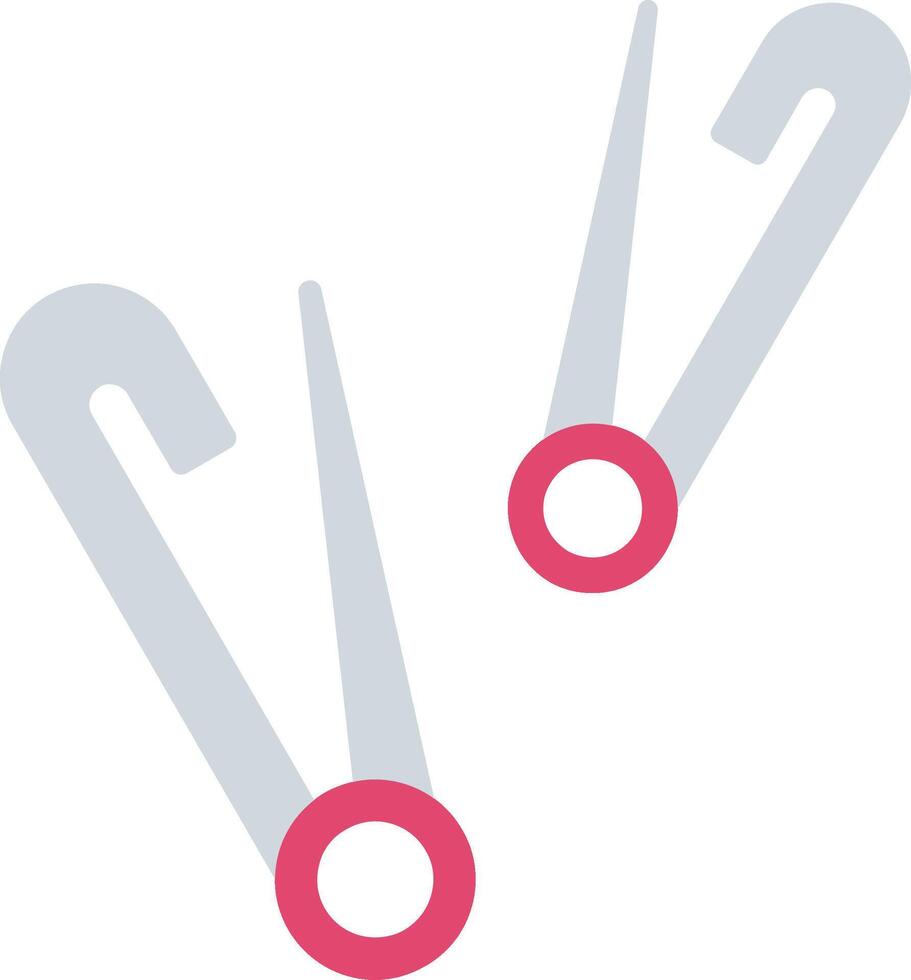 Safety Pin Flat Icon vector
