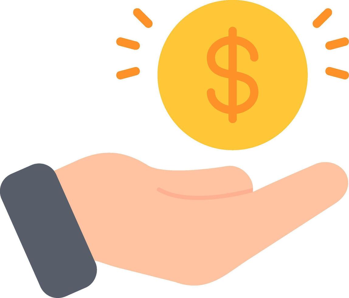 Save Money Flat Icon vector