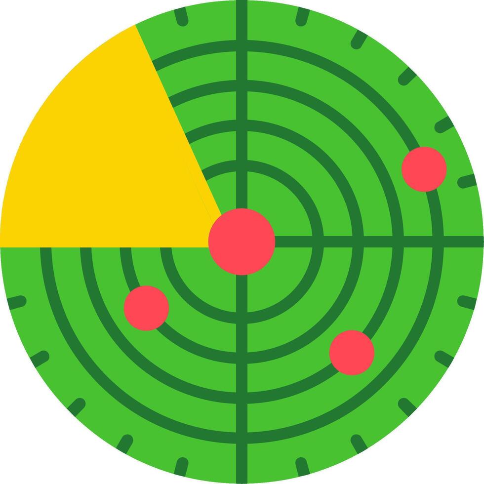 Radar Flat Icon vector