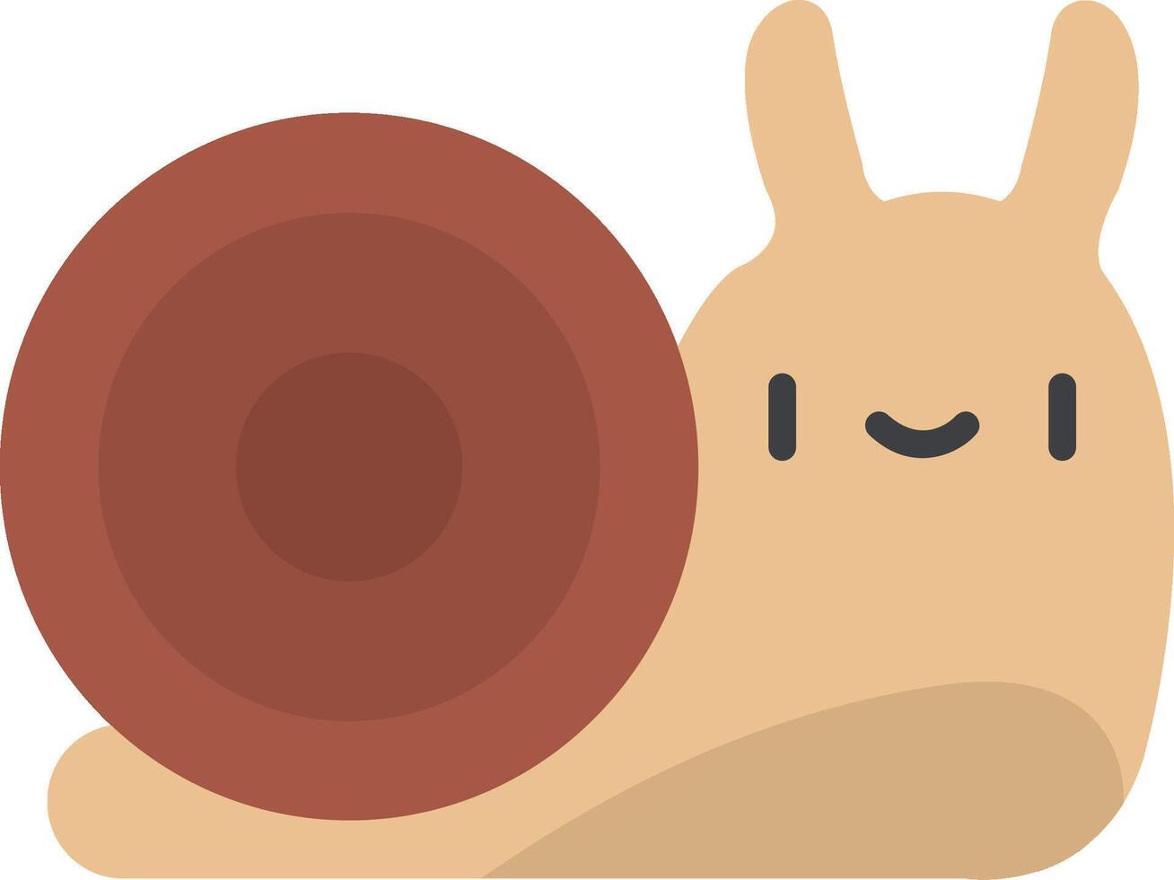 Snail Flat Icon vector